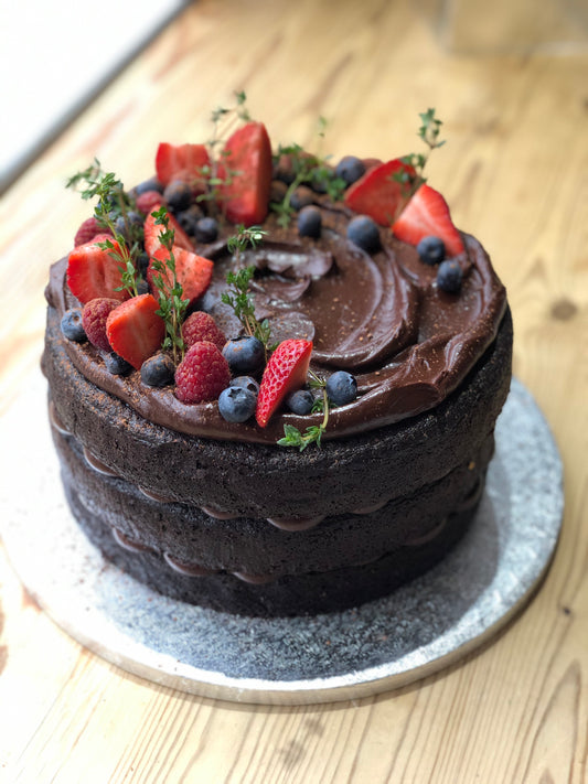 Rich chocolate fudge cake (VG)